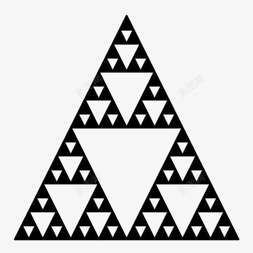 分形金字塔几何图案图标svg_新图网 https://ixintu.com 三角形 几何 分形 分形金字塔 图案