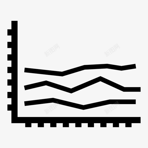 图表金融线条图图标svg_新图网 https://ixintu.com 图表 线条图 金融