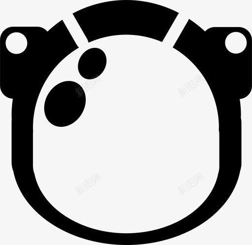 宇航员头盔太空太空服图标svg_新图网 https://ixintu.com 太空 太空服 宇航员 宇航员头盔