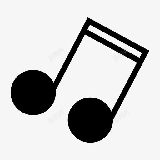 音符声音音调图标svg_新图网 https://ixintu.com 声音 音符 音调