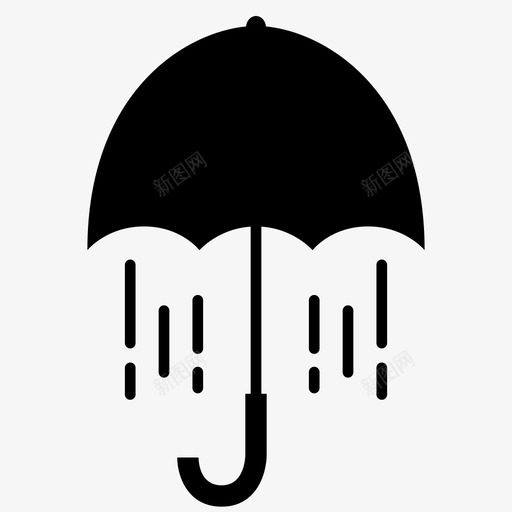 伞降落伞雨图标svg_新图网 https://ixintu.com 伞 遮阳 降落伞 雨