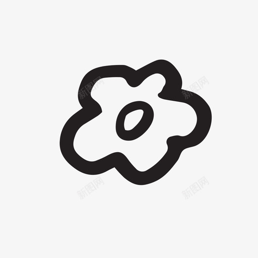 花朵雏菊手绘图标svg_新图网 https://ixintu.com 手绘 春天 花朵 花瓣 雏菊