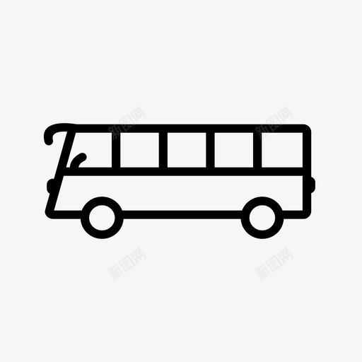 公共汽车交通工具旅行图标svg_新图网 https://ixintu.com 交通工具 公共汽车 旅行 车辆