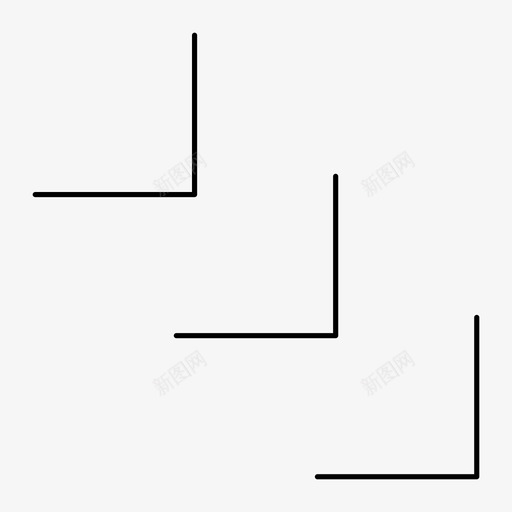 右下箭头右下角跟随右下角图标svg_新图网 https://ixintu.com 右下箭头 右下角 导航箭头siji 跟随右下角 队列