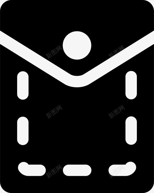 口袋纽扣布料图标svg_新图网 https://ixintu.com 口袋 布料 狡猾的女孩填充 皮革 盖子 纽扣 袋子