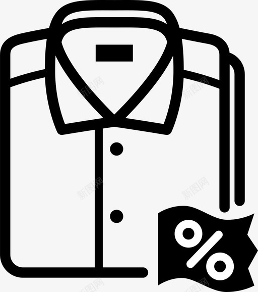 衬衫衣服大减价图标svg_新图网 https://ixintu.com t恤 大减价 衣服 衬衫