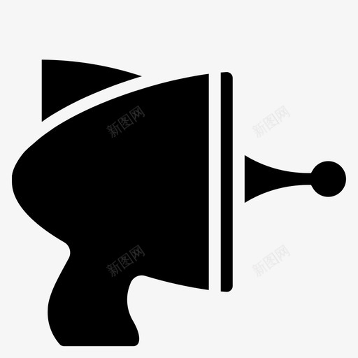 射线枪防御武器图标svg_新图网 https://ixintu.com 射线枪 武器 武器固体收集 武器装备 防御