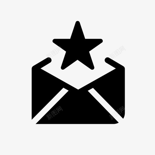 最喜欢的电子邮件商务信件图标svg_新图网 https://ixintu.com 信件 商务 星星 最喜欢的电子邮件 迷你图标set2商务商店财务