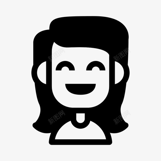 女人化身角色图标svg_新图网 https://ixintu.com 人 化身 女人 角色