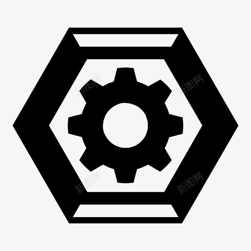 齿轮六角齿轮六角形六角形图案和形状图标svg_新图网 https://ixintu.com 六角形图案和形状 齿轮六角 齿轮六角形