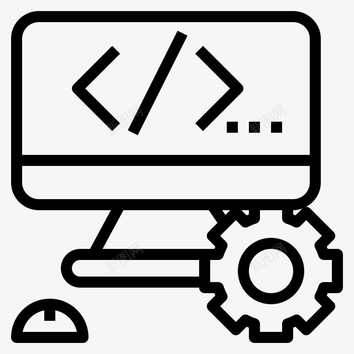 编程技能计算机编程图标svg_新图网 https://ixintu.com 屏幕 工作 编程 编程技能 计算机 设置