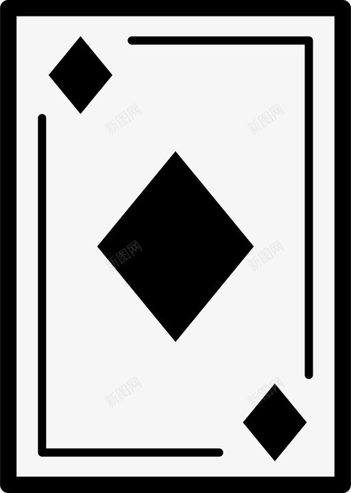 钻石扑克牌扑克牌图标svg_新图网 https://ixintu.com 扑克牌 钻石扑克牌