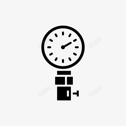 压力表仪表管道图标svg_新图网 https://ixintu.com 仪表 压力表 管道 管道图标