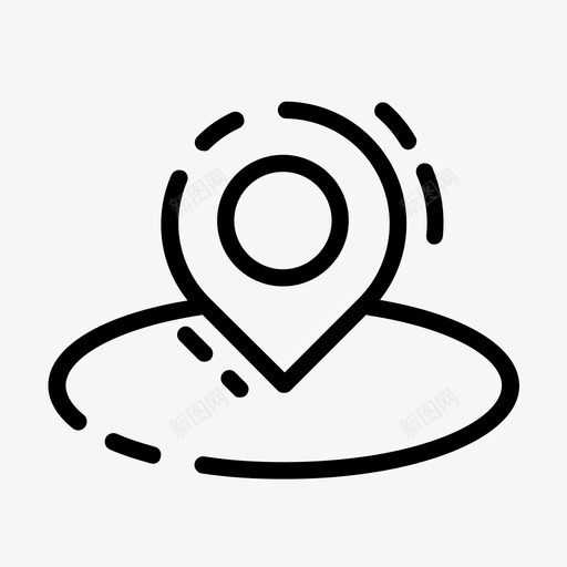 地理目标gps位置图标svg_新图网 https://ixintu.com gps pin 位置 地图 地理目标 混合要素