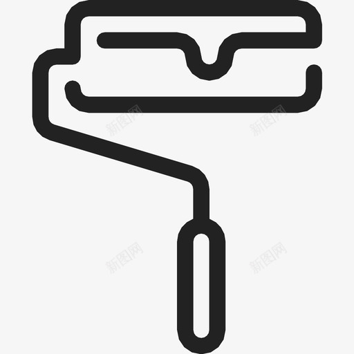滚筒刷品牌图标svg_新图网 https://ixintu.com 品牌 油漆 滚筒刷 营销 设计