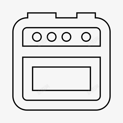 炊具电饭锅电烤箱图标svg_新图网 https://ixintu.com 厨具 材料线 炊具 电烤箱 电饭锅