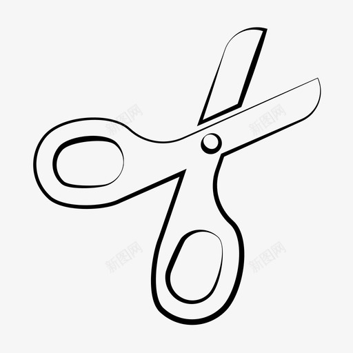 剪刀文具图标svg_新图网 https://ixintu.com 剪刀 文具
