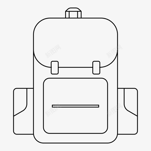 背包包露营图标svg_新图网 https://ixintu.com 包 旅行 背包 露营