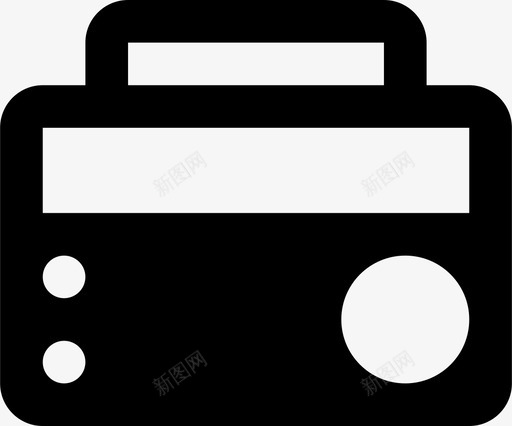 收音机电子音乐图标svg_新图网 https://ixintu.com 技术 收音机 晶体管 电子 设备 音乐