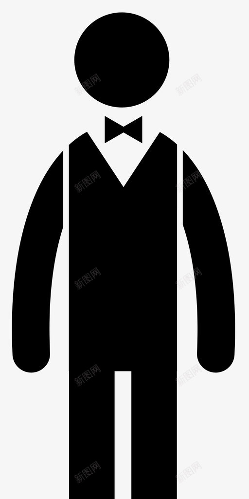 服务员酒吧餐厅图标svg_新图网 https://ixintu.com 服务 服务员 酒吧 餐厅