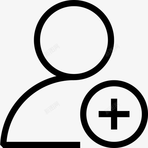 添加用户添加联系人添加朋友图标svg_新图网 https://ixintu.com sharpicons24px网格1px笔划 添加朋友 添加用户 添加联系人 跟随
