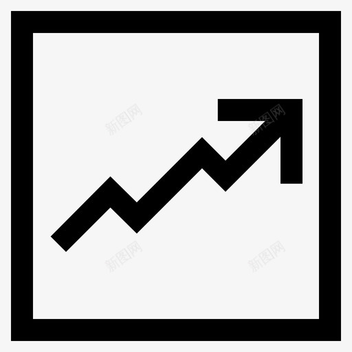 线图数据报告增长图图标svg_新图网 https://ixintu.com 增长图 展示 数据报告 线图 趋势 销售增长