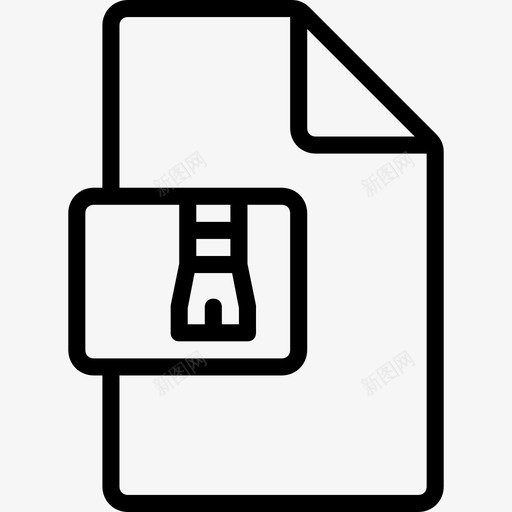 zip文件函数接口图标svg_新图网 https://ixintu.com zip文件 函数 接口 文件函数大纲集合 类型