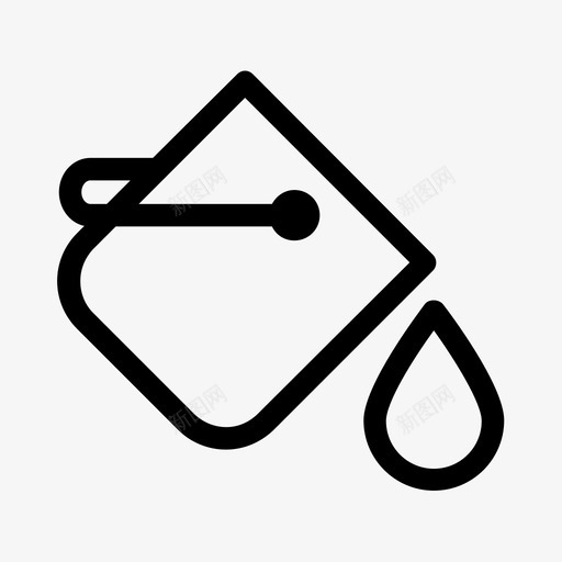 色桶滴灌图标svg_新图网 https://ixintu.com 液 滴 漆 灌 色桶