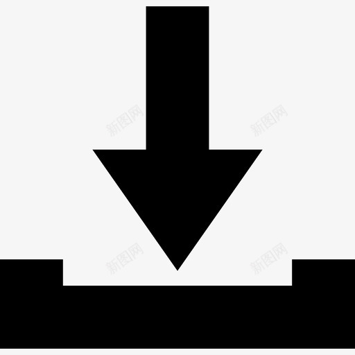 到收件箱界面箭头集4图标svg_新图网 https://ixintu.com 下载到收件箱 界面 箭头集4