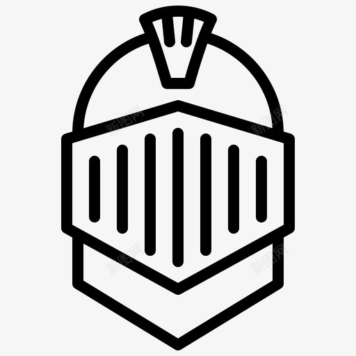 骑士头盔士兵图标svg_新图网 https://ixintu.com 军队和战争 士兵 头盔 战士 骑士