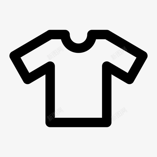 衬衫衣服短袖衬衫图标svg_新图网 https://ixintu.com t恤 上衣 短袖衬衫 衣服 衬衫