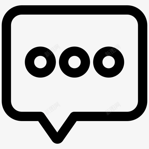 语音泡沫信息图标svg_新图网 https://ixintu.com 信息 语音泡沫