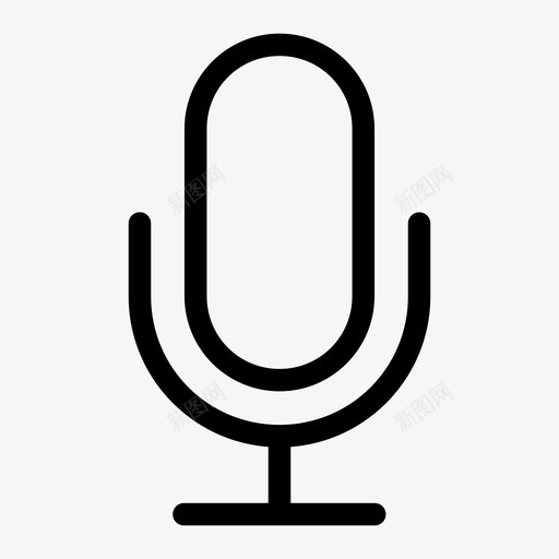 麦克风音频电子图标svg_新图网 https://ixintu.com 接口封闭介质 歌曲 电子 音频 麦克风