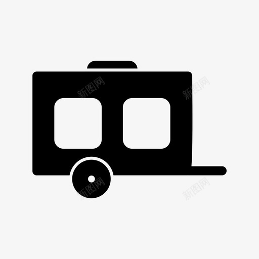 马车营地手推车图标svg_新图网 https://ixintu.com 手推车 营地 轮子 运输工具 马车