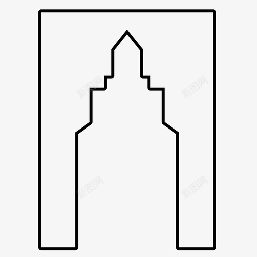 伊斯兰拱门阿拉伯式建筑装饰图标svg_新图网 https://ixintu.com 伊斯兰拱门 图案 装饰 阿拉伯式建筑