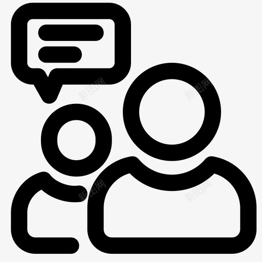 小组讨论交流会议图标svg_新图网 https://ixintu.com 交流 人员 会议 团队会议 小组讨论 小组讨论会 谈话