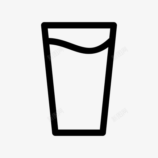 一杯水饮料满杯图标svg_新图网 https://ixintu.com 一杯水 满杯 饮料