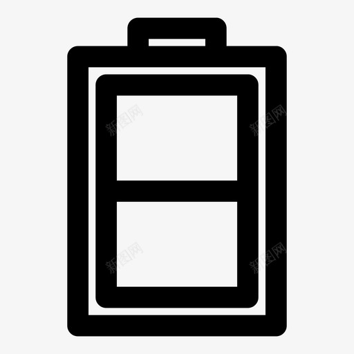 半电池能量功率图标svg_新图网 https://ixintu.com 功率 半电池 状态 能量