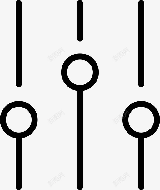 控件音频筛选器图标svg_新图网 https://ixintu.com 媒体 控件 用户界面 筛选器 设置 音频