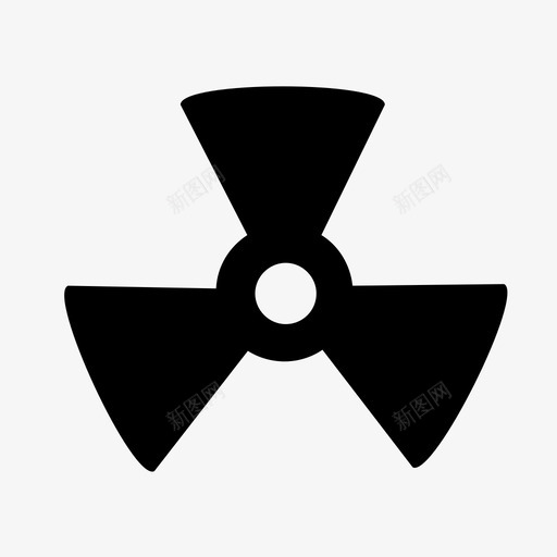 放射性危险风扇图标svg_新图网 https://ixintu.com 危险 放射性 有毒 警告 风扇