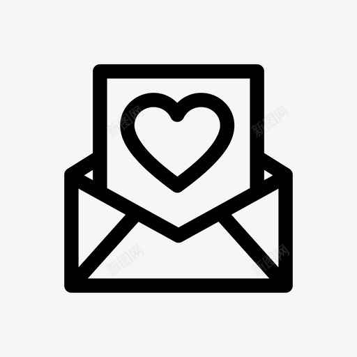 情书婚姻婚礼请柬图标svg_新图网 https://ixintu.com 婚姻 婚礼请柬 情书