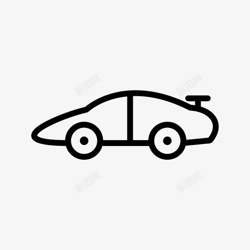 跑车比赛车辆图标svg_新图网 https://ixintu.com 交通工具 比赛 跑车 车辆