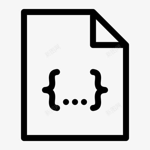 样式表css文件文档图标svg_新图网 https://ixintu.com css文件 js文件 文档 样式表 瘦人文档