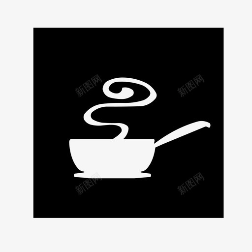 锅食物饭菜图标svg_新图网 https://ixintu.com 厨师 厨房元素 烹饪 锅 食物 饭菜