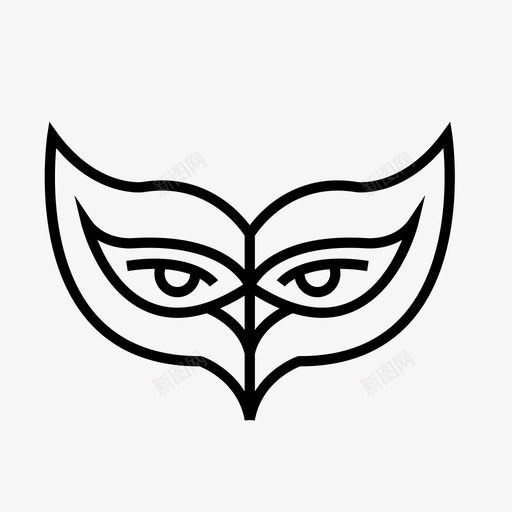 嘉年华面具庆典节日图标svg_新图网 https://ixintu.com 嘉年华 嘉年华面具 庆典 节日