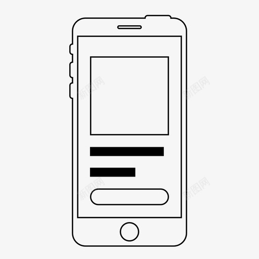 移动产品页面应用程序电子商务图标svg_新图网 https://ixintu.com iphone 应用程序 电子商务 移动产品页面 移动线框 销售