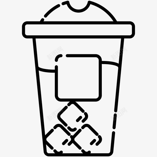 冰咖啡冷饮冰饮料图标svg_新图网 https://ixintu.com 冰咖啡 冰饮料 冷饮 咖啡店