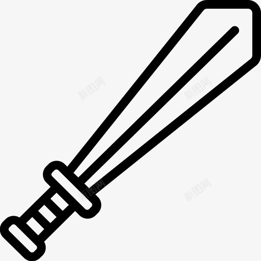 剑刀刃中世纪图标svg_新图网 https://ixintu.com 中世纪 刀刃 剑 武器 武器装备大纲集合