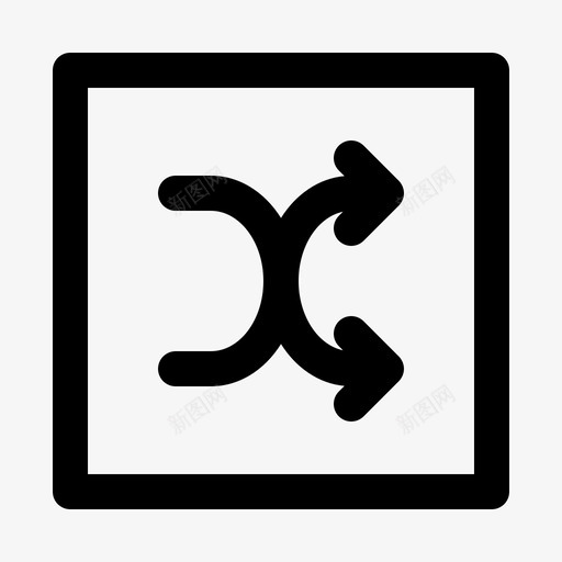 洗牌随机杂项图标svg_新图网 https://ixintu.com 杂项 洗牌 随机