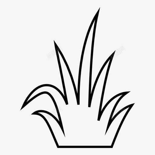 草花园绿色图标svg_新图网 https://ixintu.com 植物 绿色 自然 花园 草